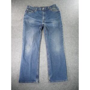 Vintage Levis 517 42x32 Fits 39x31 Blue‎ Denim Boot Cut 90s Made In USA Stained